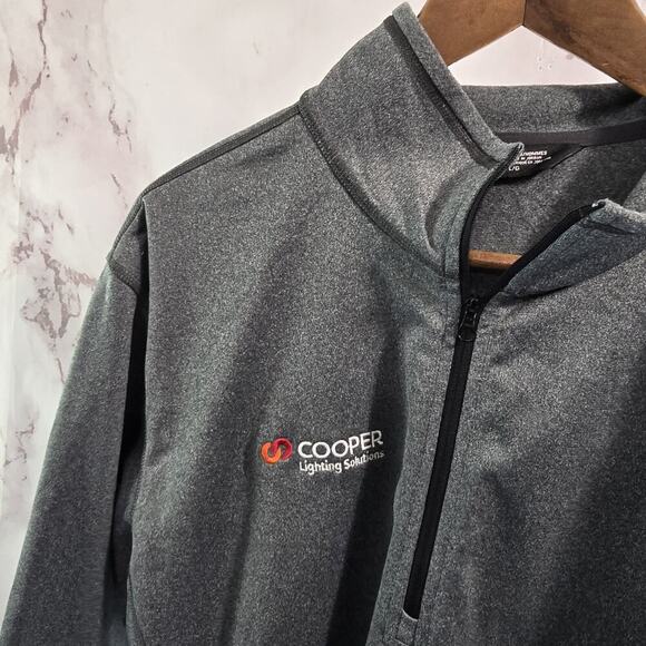 The North Face Pullover Mens Large Gray Quarter Zip Cooper Lighting Employee - Picture 2 of 12